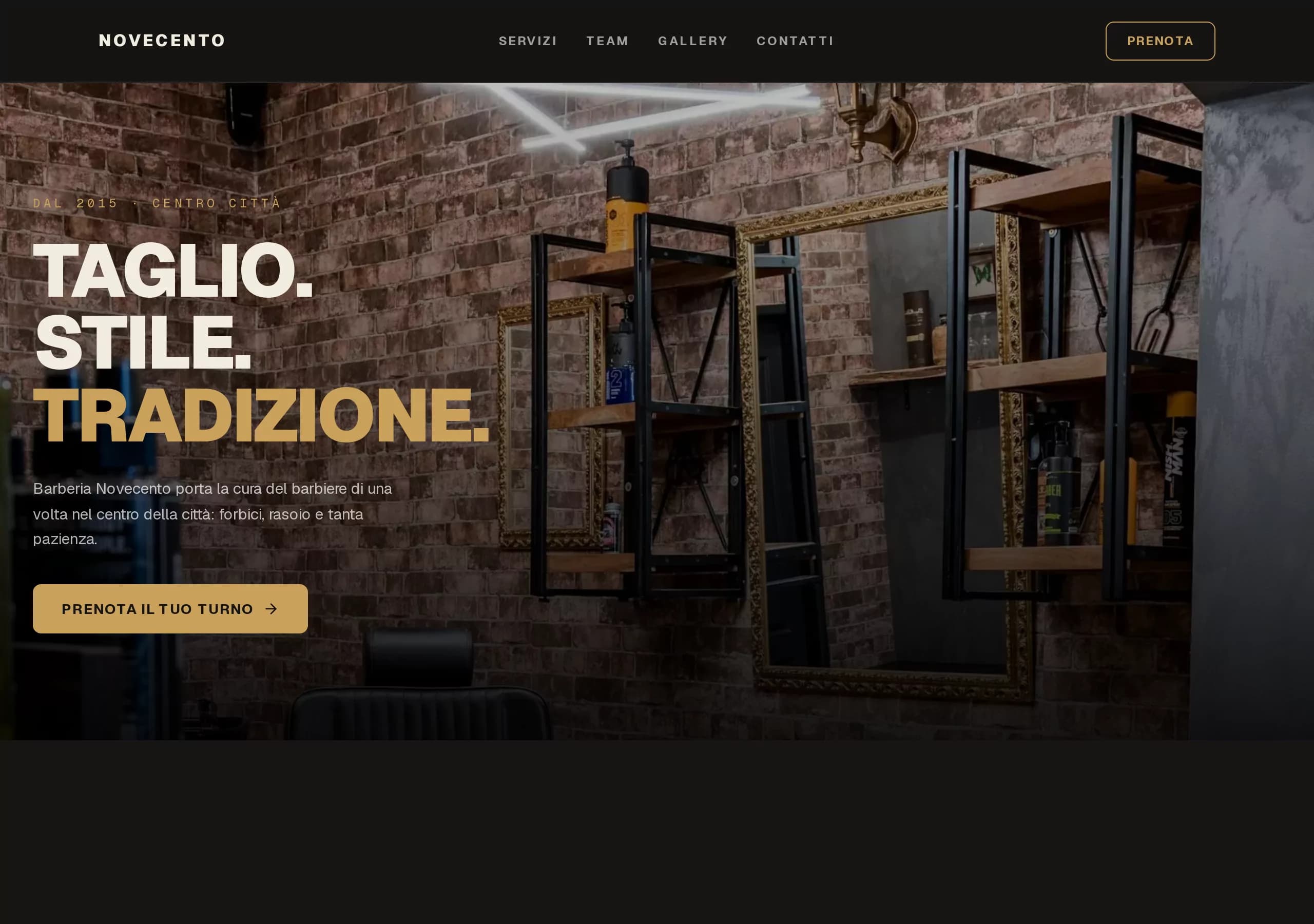 Il sito di Barberia Novecento